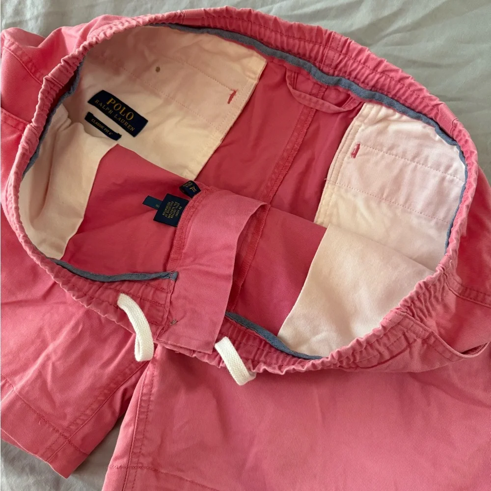 Polo by Ralph Lauren Pink Men's Drawstring Shorts